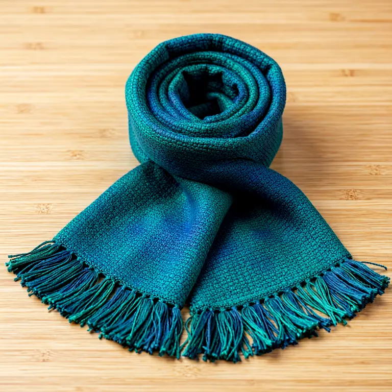 Ethnic Kantha Stole Blue