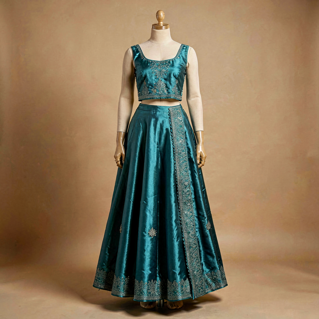 Crop Top Lehenga Skirt