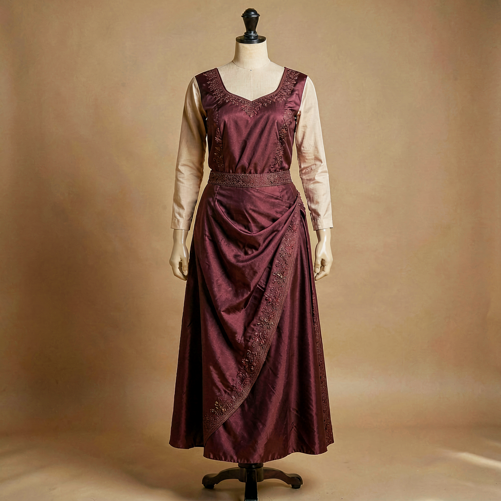 Draped Skirt Set