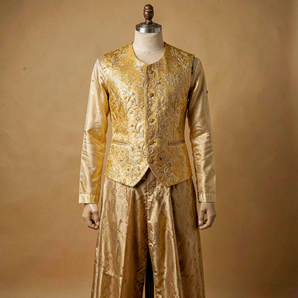 Festive Waistcoat - Gold