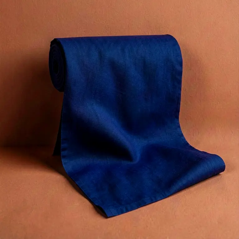 Cotton Printed Fabric Blue