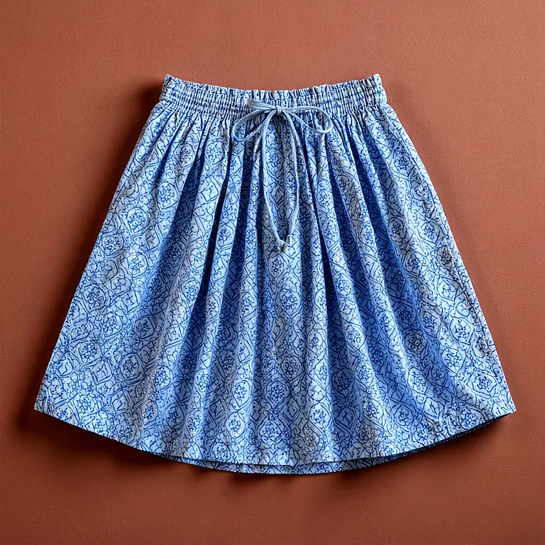 Printed Petticoat Blue