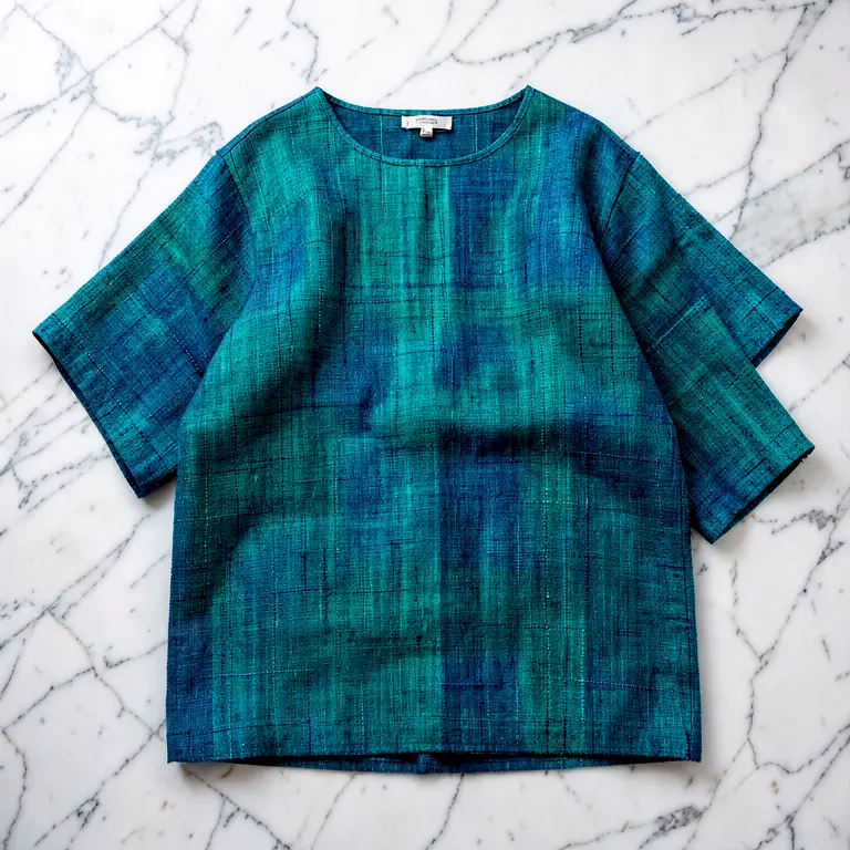 Handloom Blouse Piece Blue
