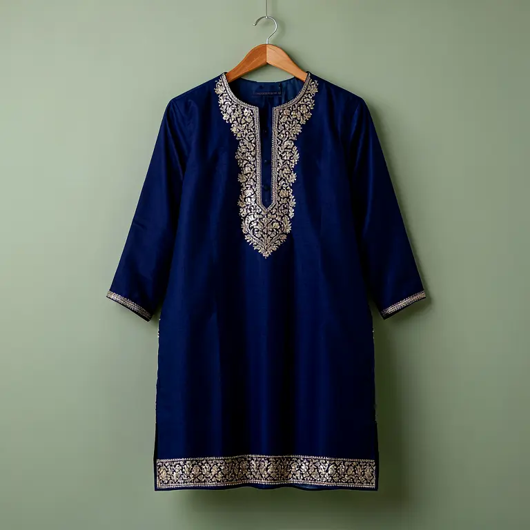 Festive Anarkali Kurta Blue