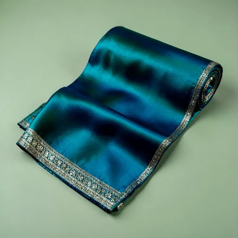Festive Printed Fabric Blue