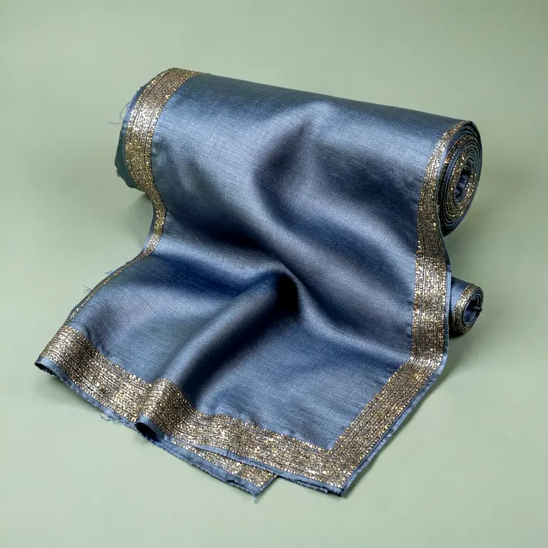 Festive Workshop Fabric Blue