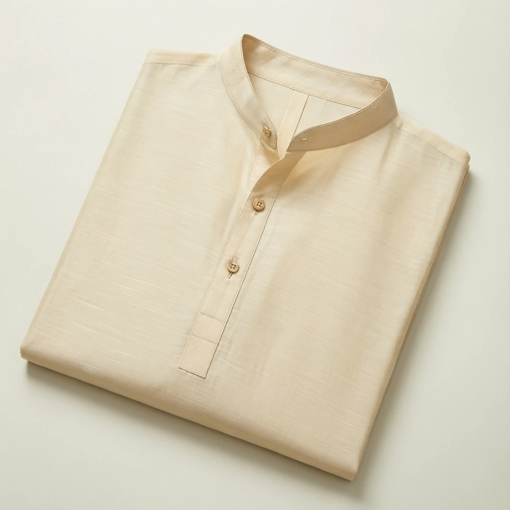 Rayon Straight Kurta Set Ecru
