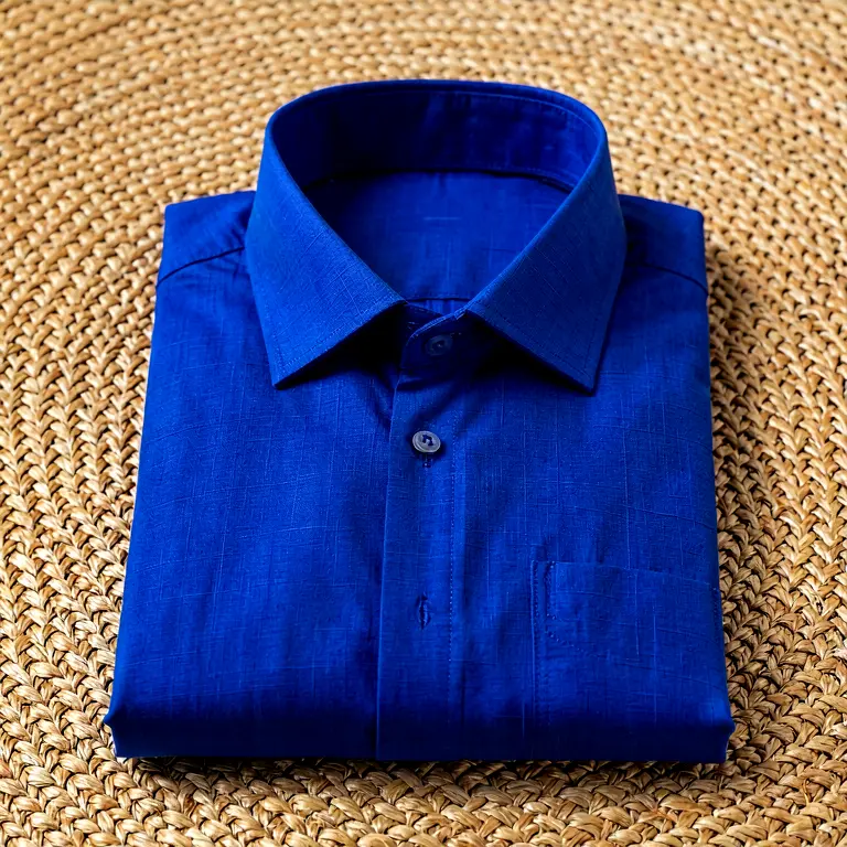 Lightweight Cotton Shirt Blue