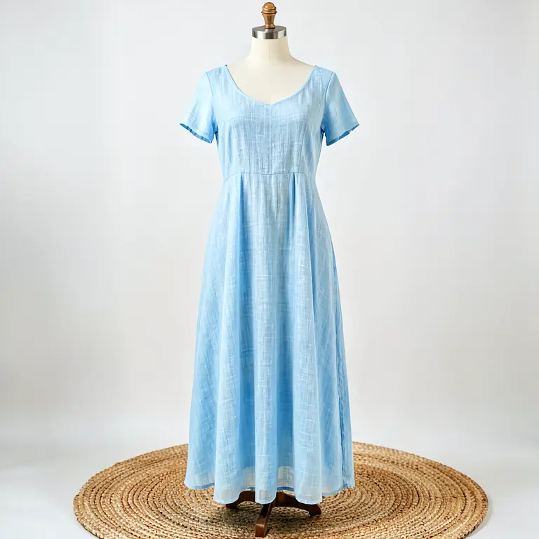 Lightweight Midi Dress Blue