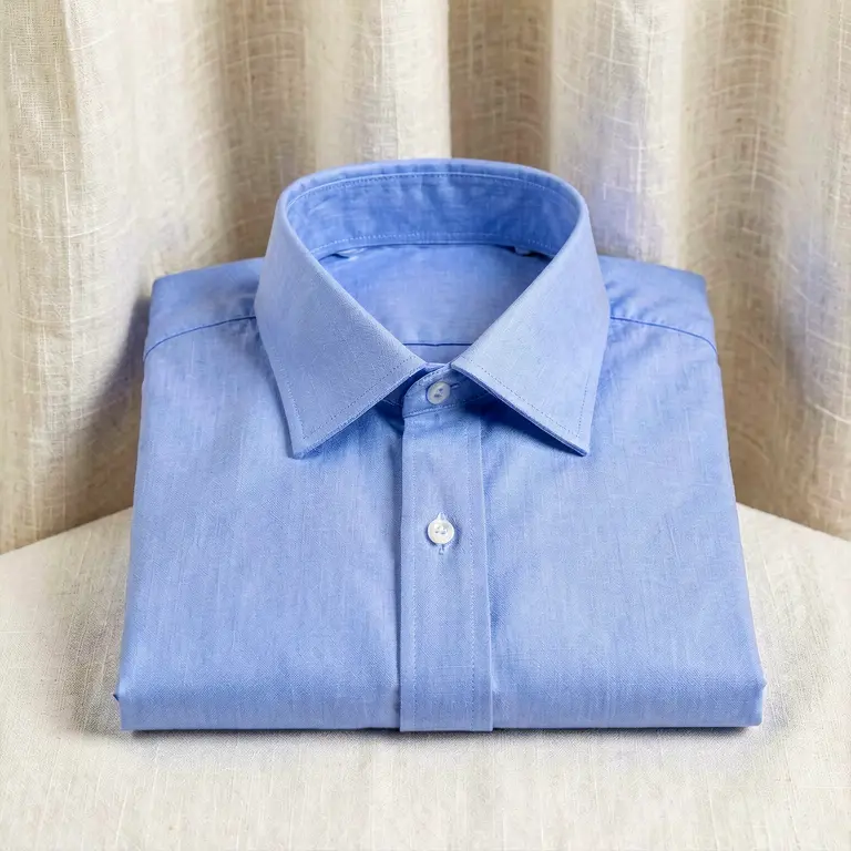 Ethnic Cotton Shirt Blue