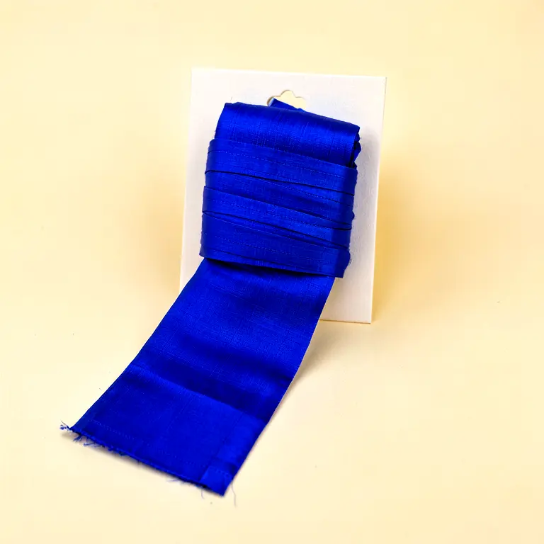 Cotton Saree Fall Blue - Image 1