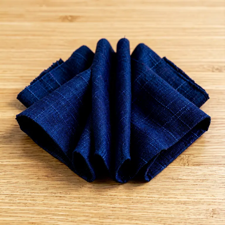 Handloom Fabric Cut Blue - Image 1