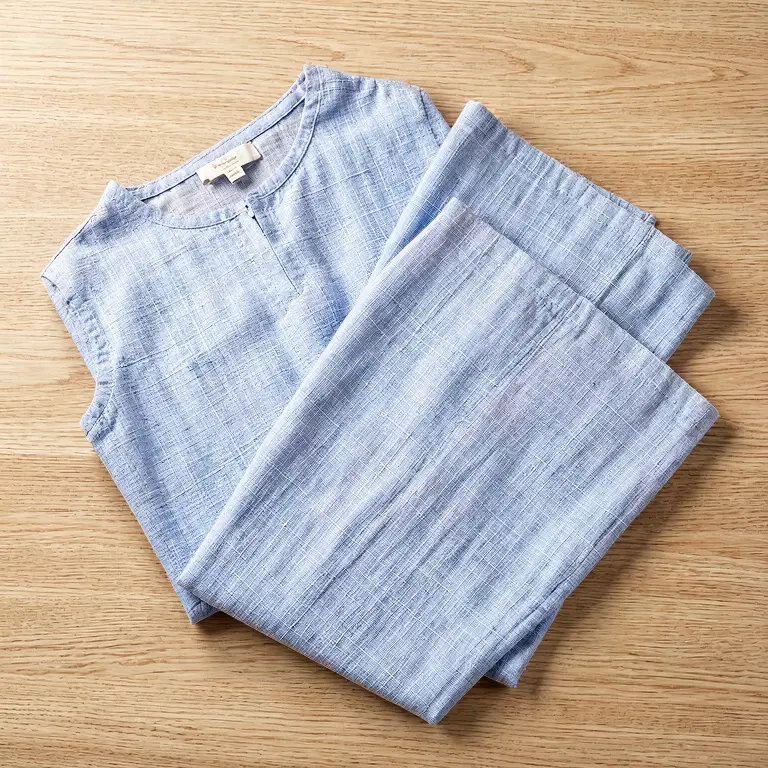Handloom Patiala Set Blue - Image 1