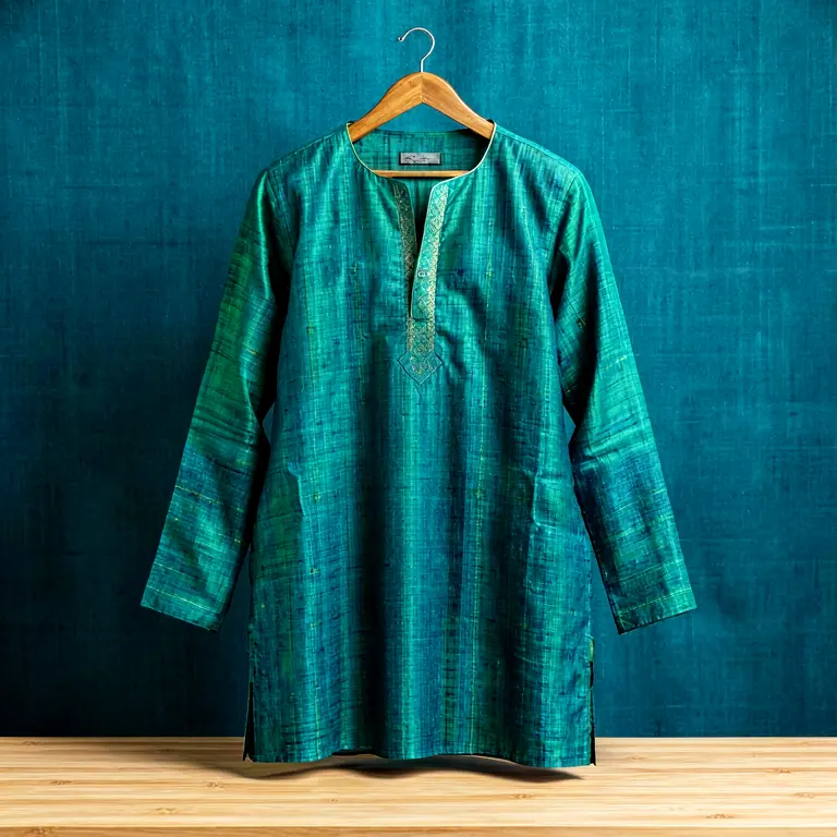 Handloom Kids Kurta Blue - Image 1