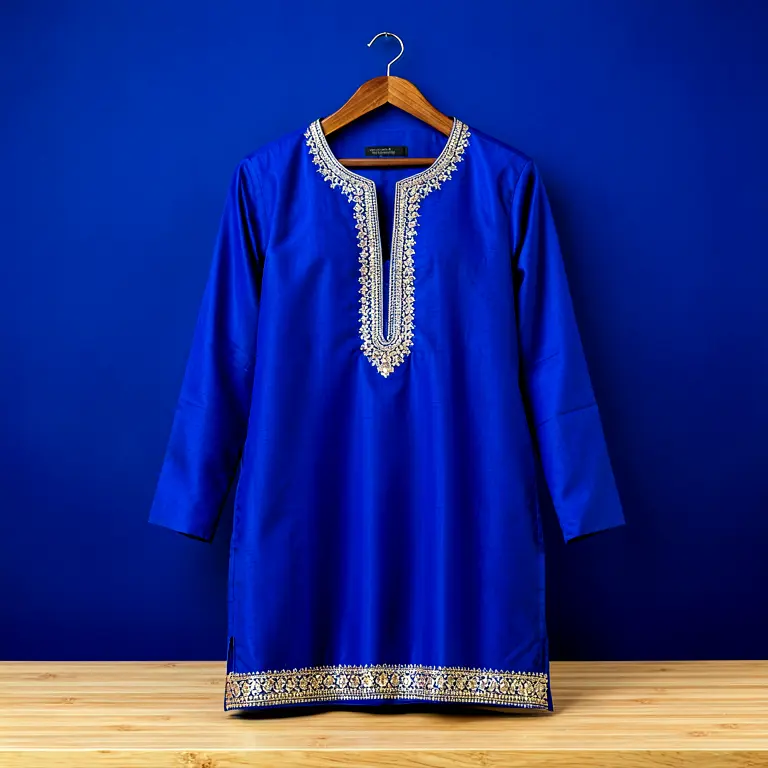 Festive Men Kurta Blue - Image 1