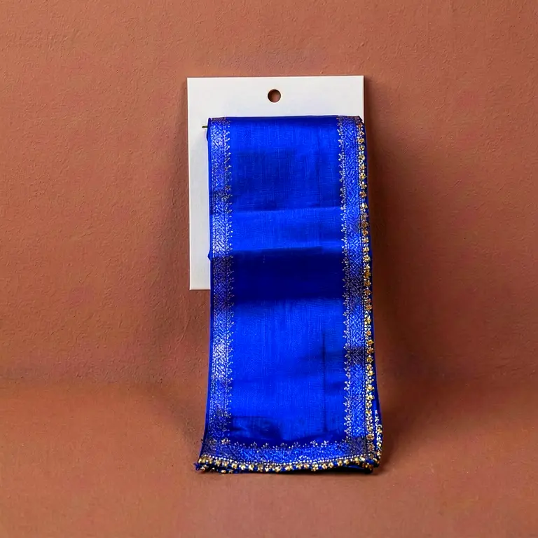 Festive Saree Fall Blue - Image 1