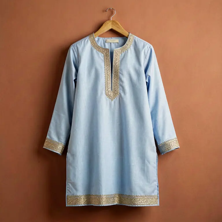 Festive Kids Kurta Blue - Image 1
