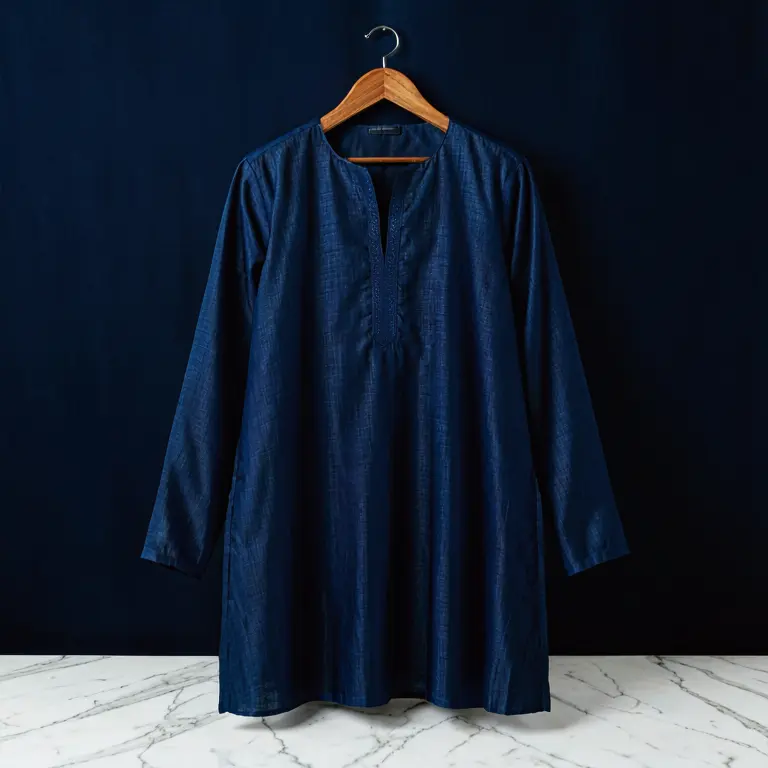 Lightweight Kids Kurta Blue - Image 1