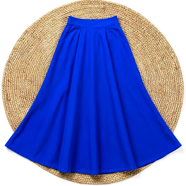 Cotton Ethnic Skirt Blue