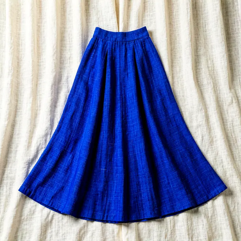 Handloom Ethnic Skirt Blue