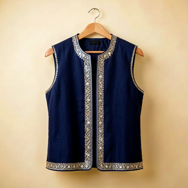 Festive Nehru Jacket Blue