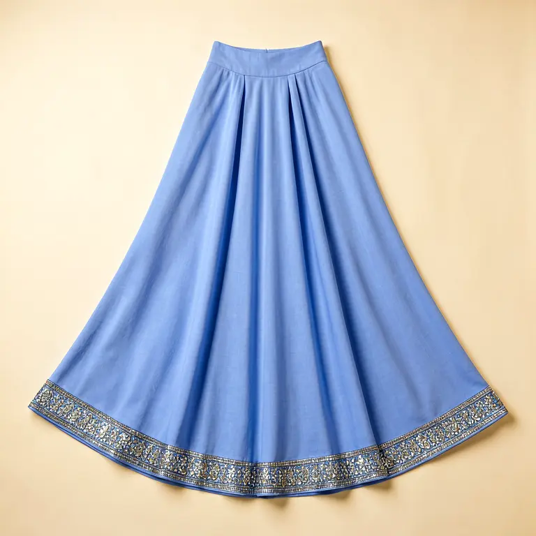Festive Ethnic Skirt Blue