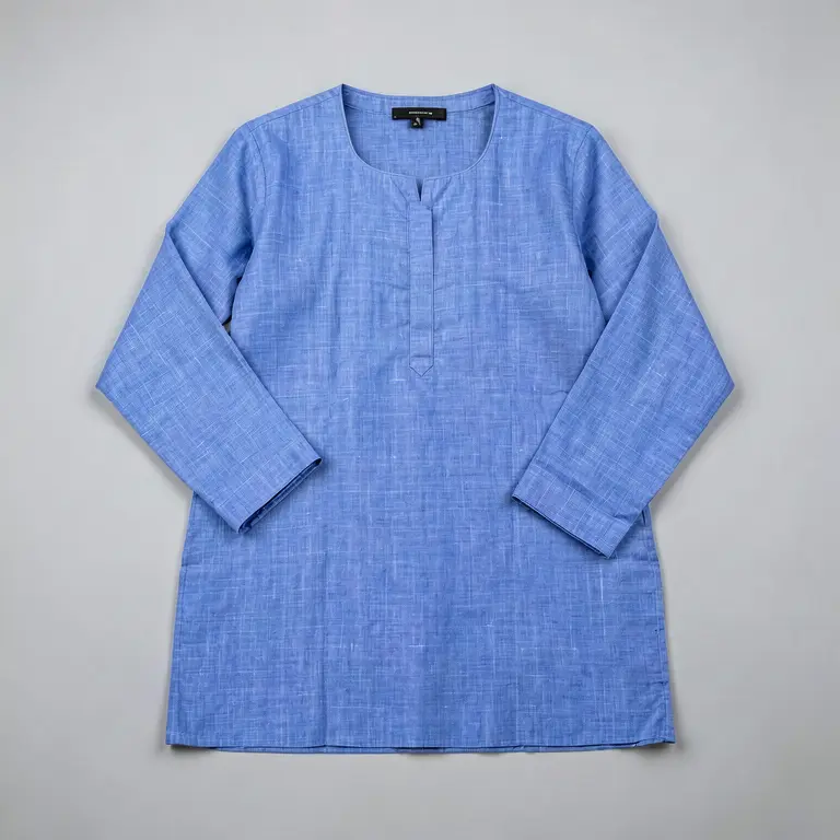 Daily Embroidered Kurti Blue