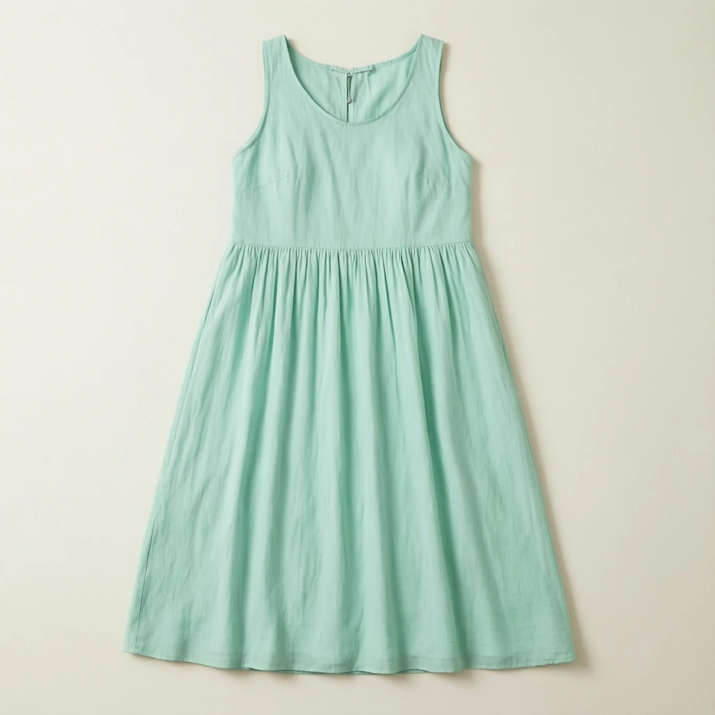 Cotton Midi Dress Mint