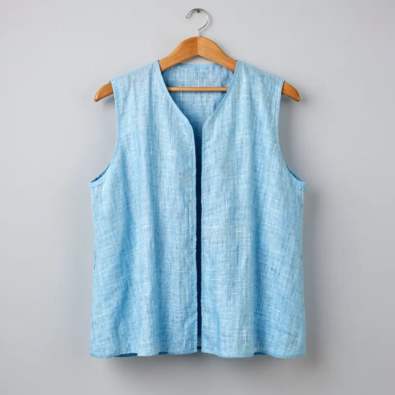 Lightweight Nehru Jacket Blue