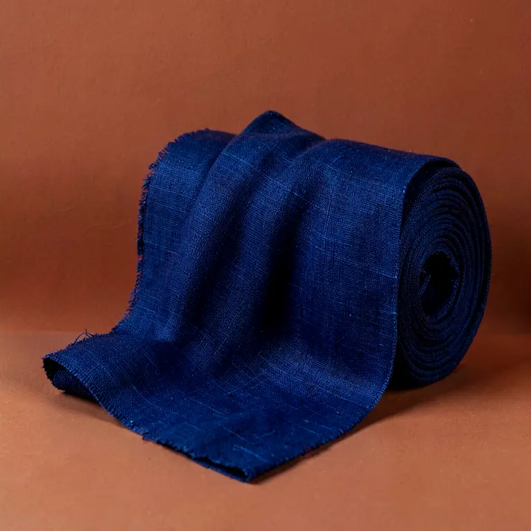 Ethnic Handloom Fabric Blue