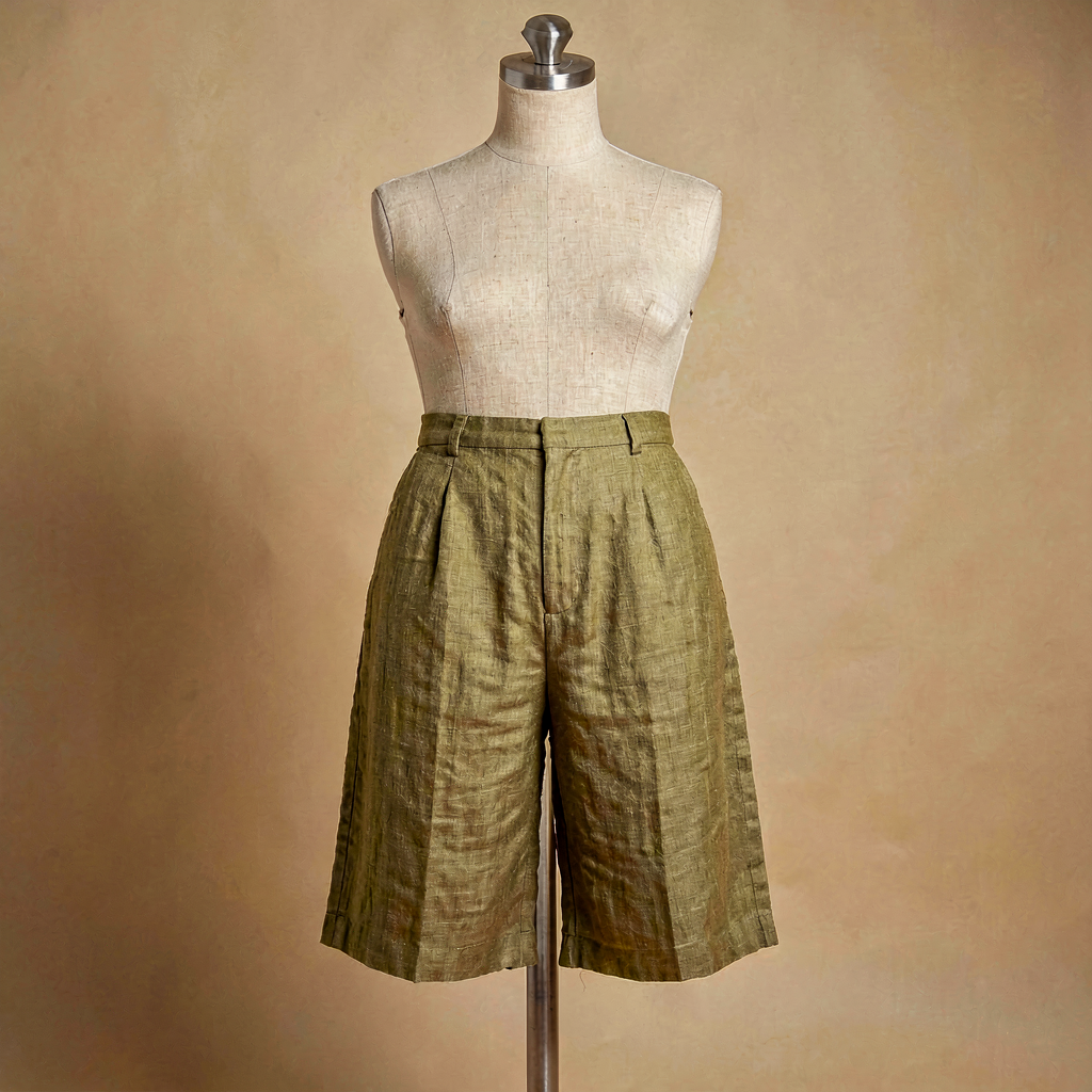 Linen Culottes - Olive