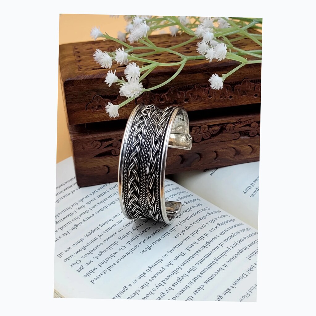 Oxidized Cuff Bracelet - View 1