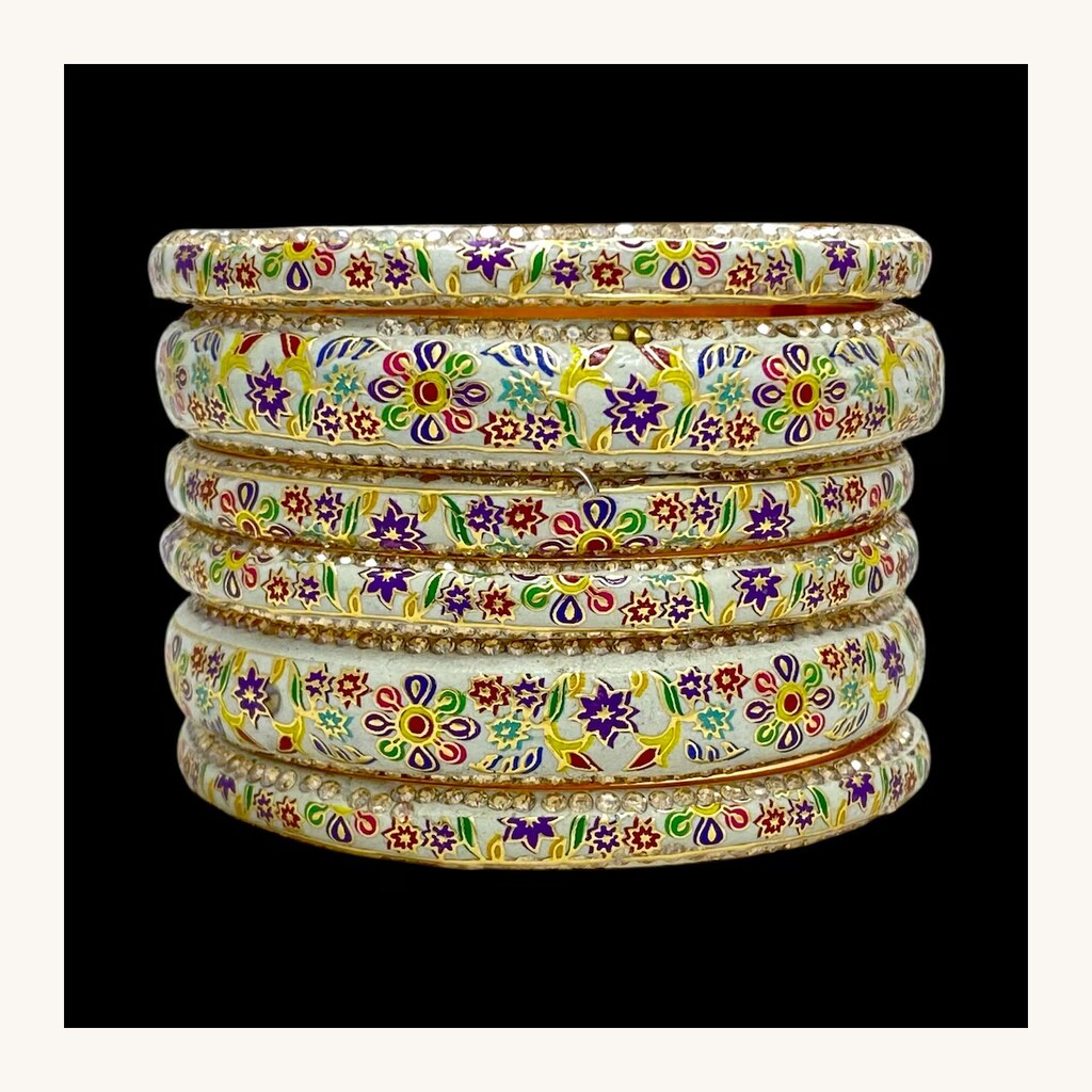 Meenakari Bangle Stack - View 1