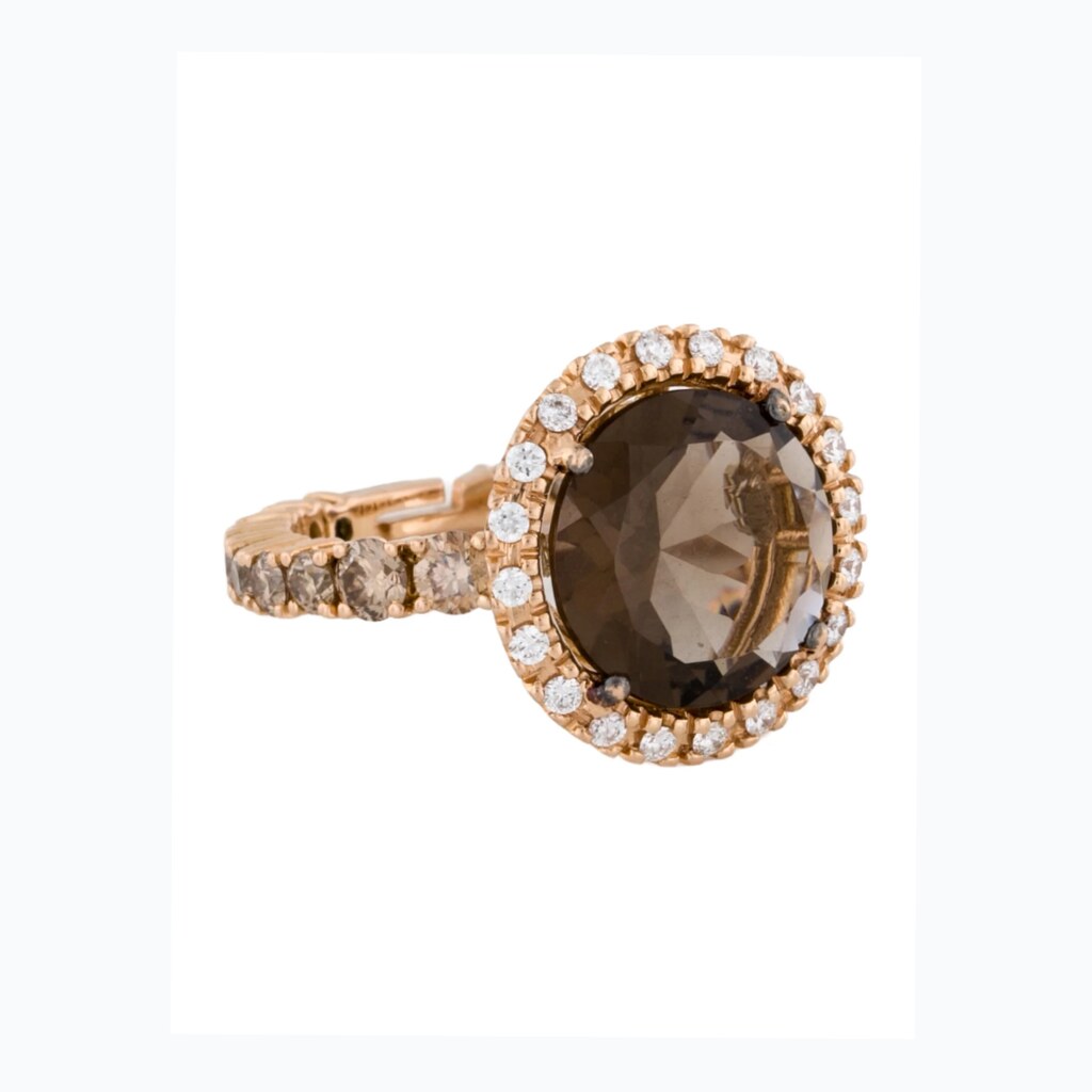 Oversized Crystal Cocktail Ring - View 1