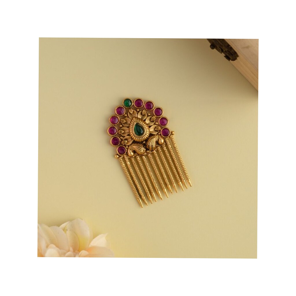 Stone Hair Brooch - View 1