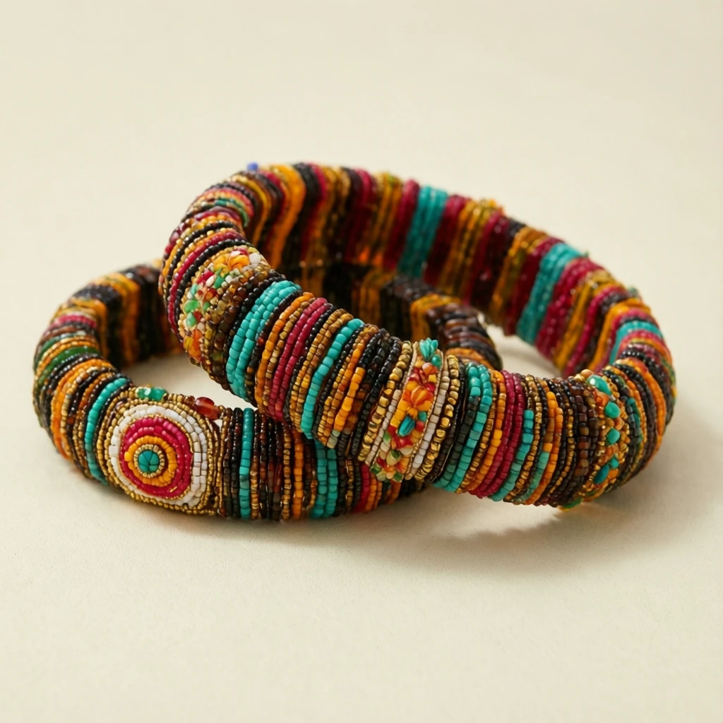 Bead Bracelet Pair - View 1