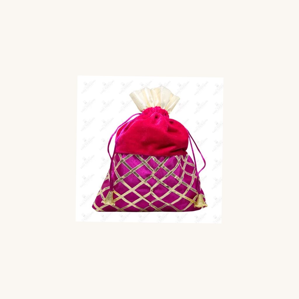 Silk Potli Jewelry Pouch - View 1