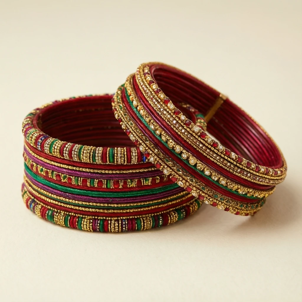 Thread Bangle Set - View 1