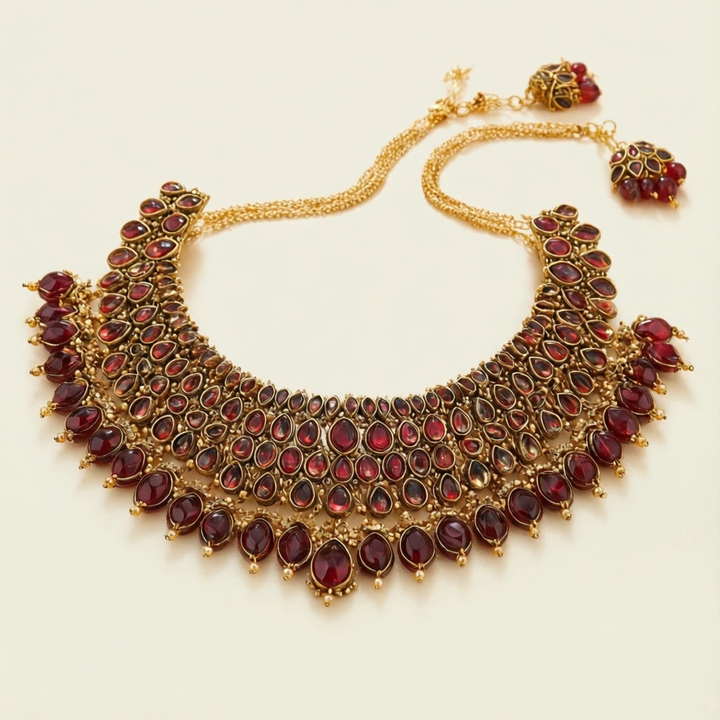 Kundan Hair Chain - View 1