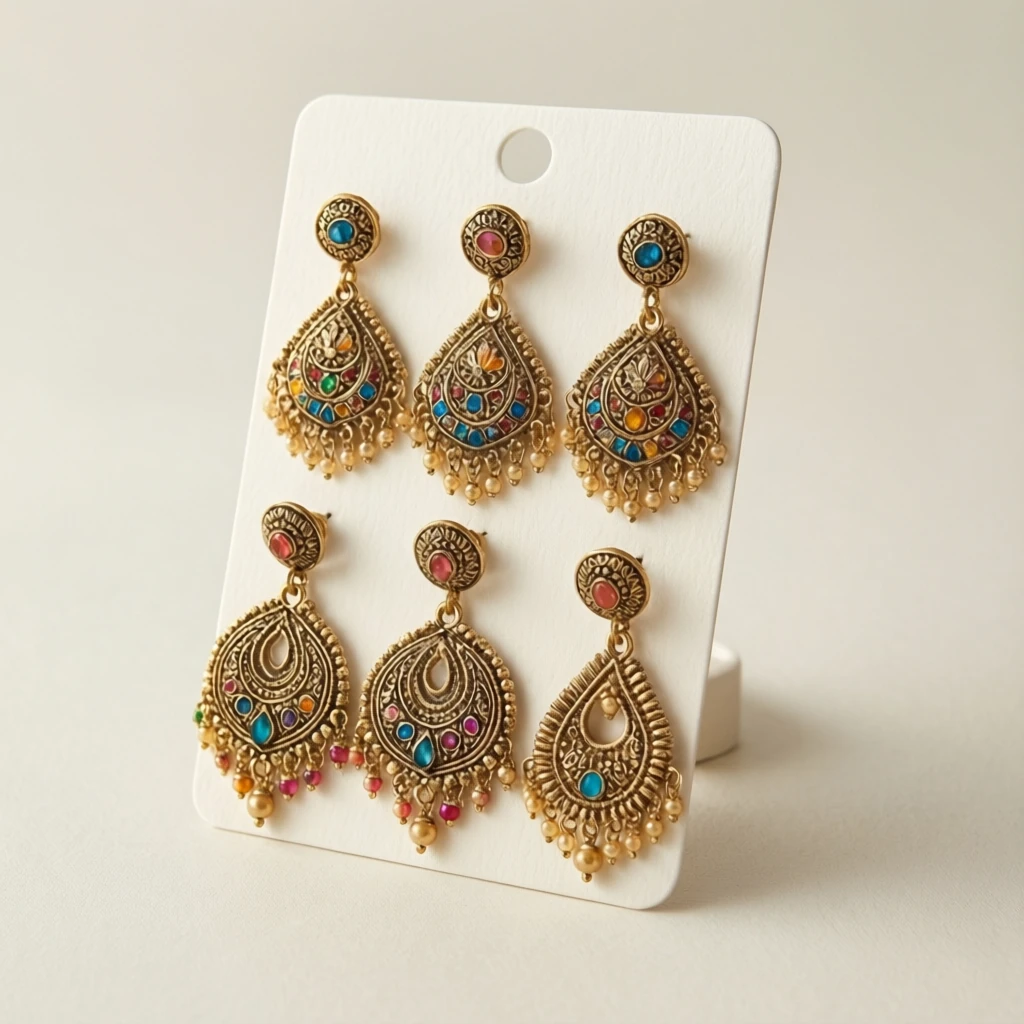 Earring Display Card Set - View 1