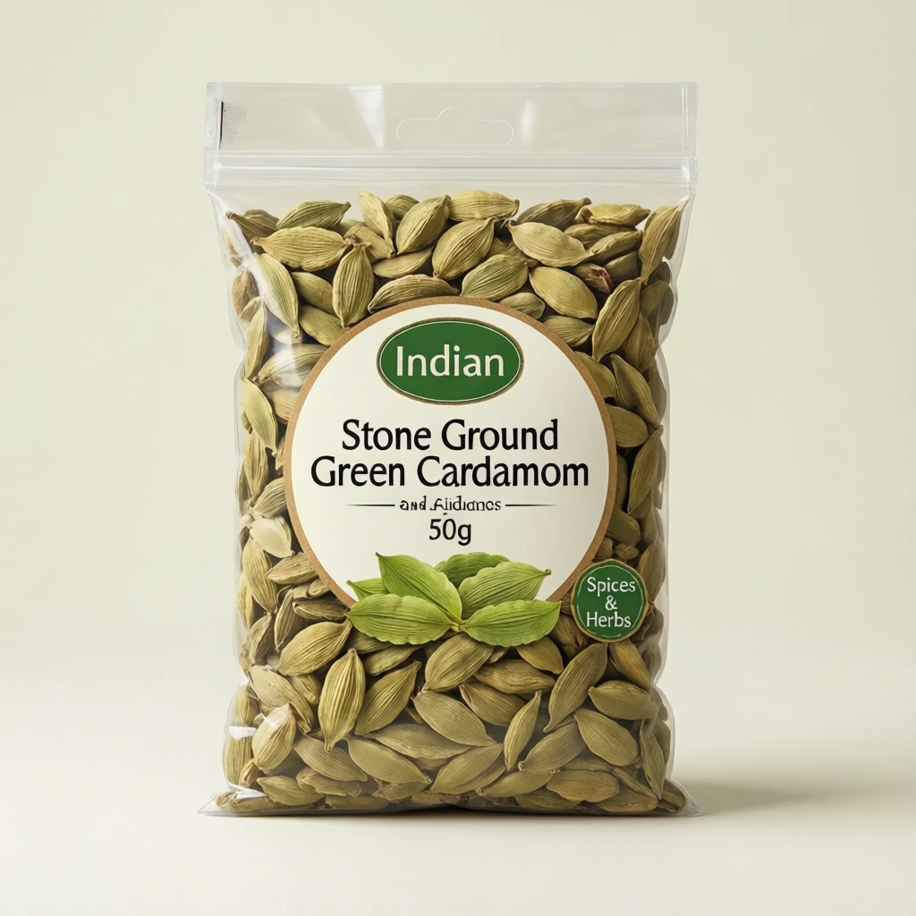 Stone Ground Green Cardamom 50g